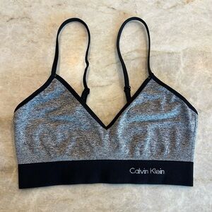 Grey and Black Calvin Klein Sports Bra!